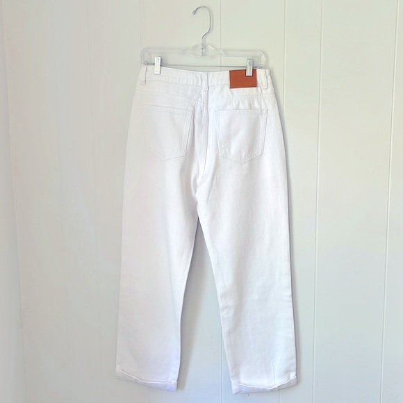 Princess Polly Jerry Denim White High Rise Straight Leg Jeans Size 6 - Picture 9 of 10